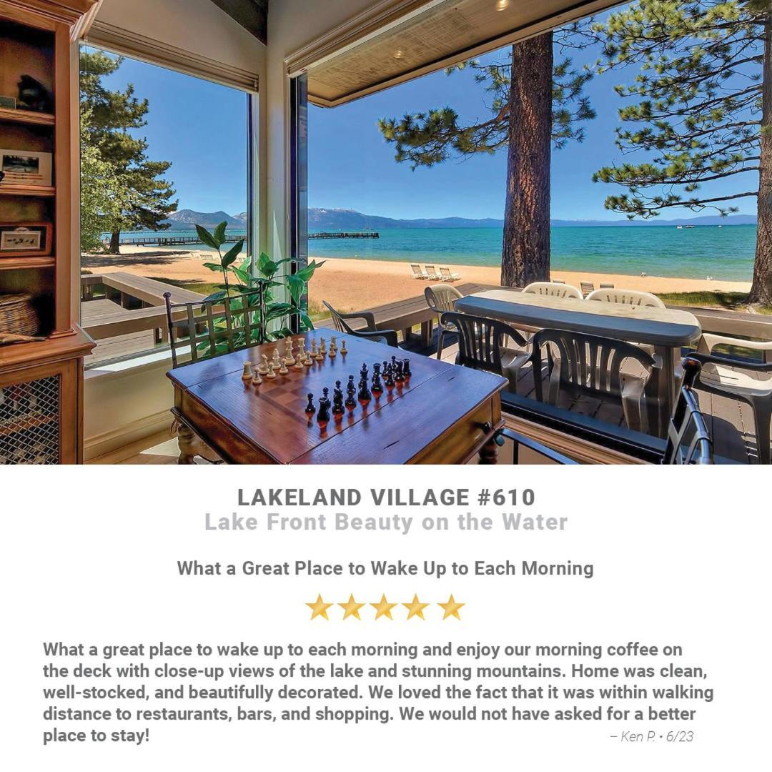 Lakeland Village 610 Lakefront Beauty On Water South Lake Tahoe Exterior photo